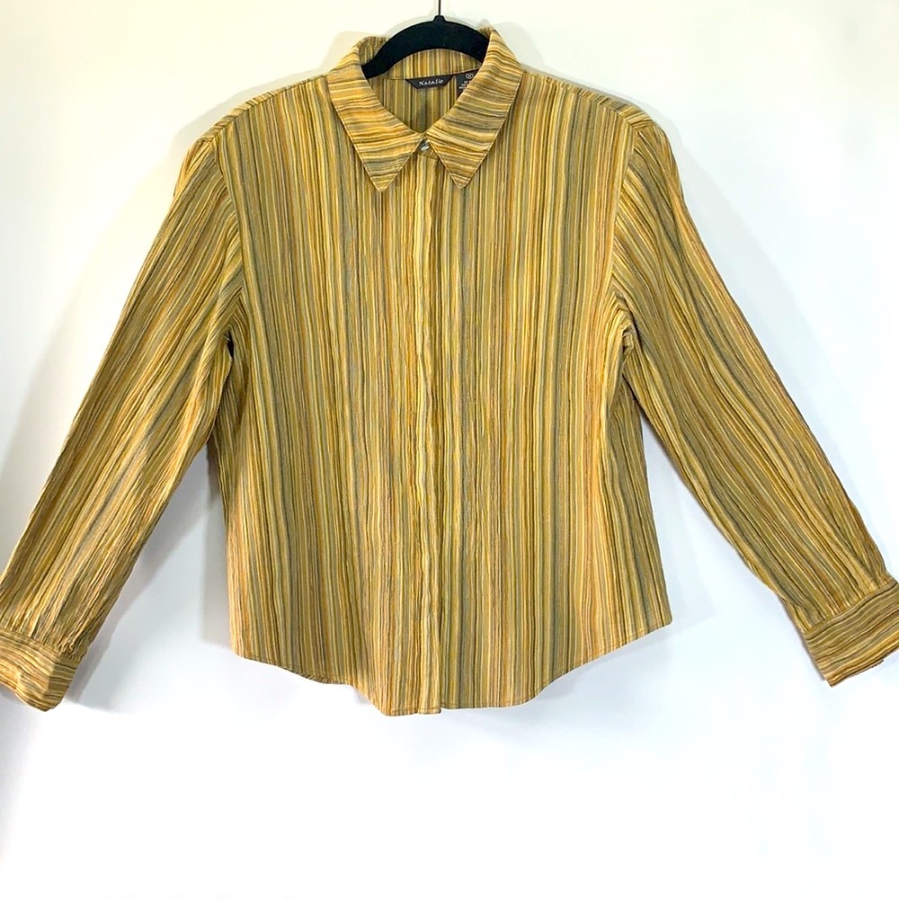 Natalie Women’s 100% Cotton Long Sleeve Blouse